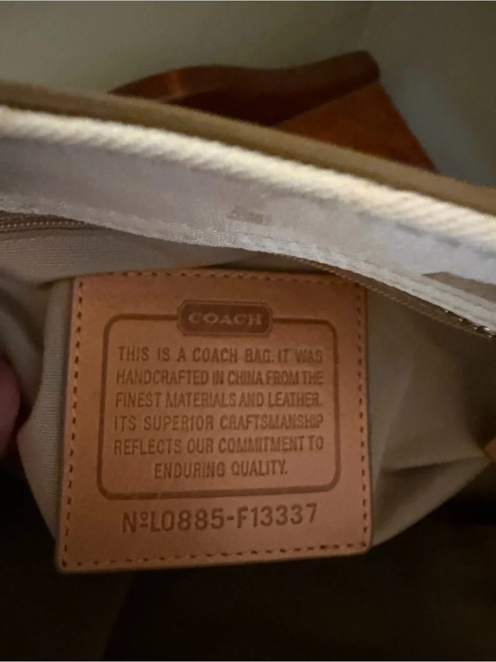Coach Hamptons Optic Signature Stripe Satchel/Carryall